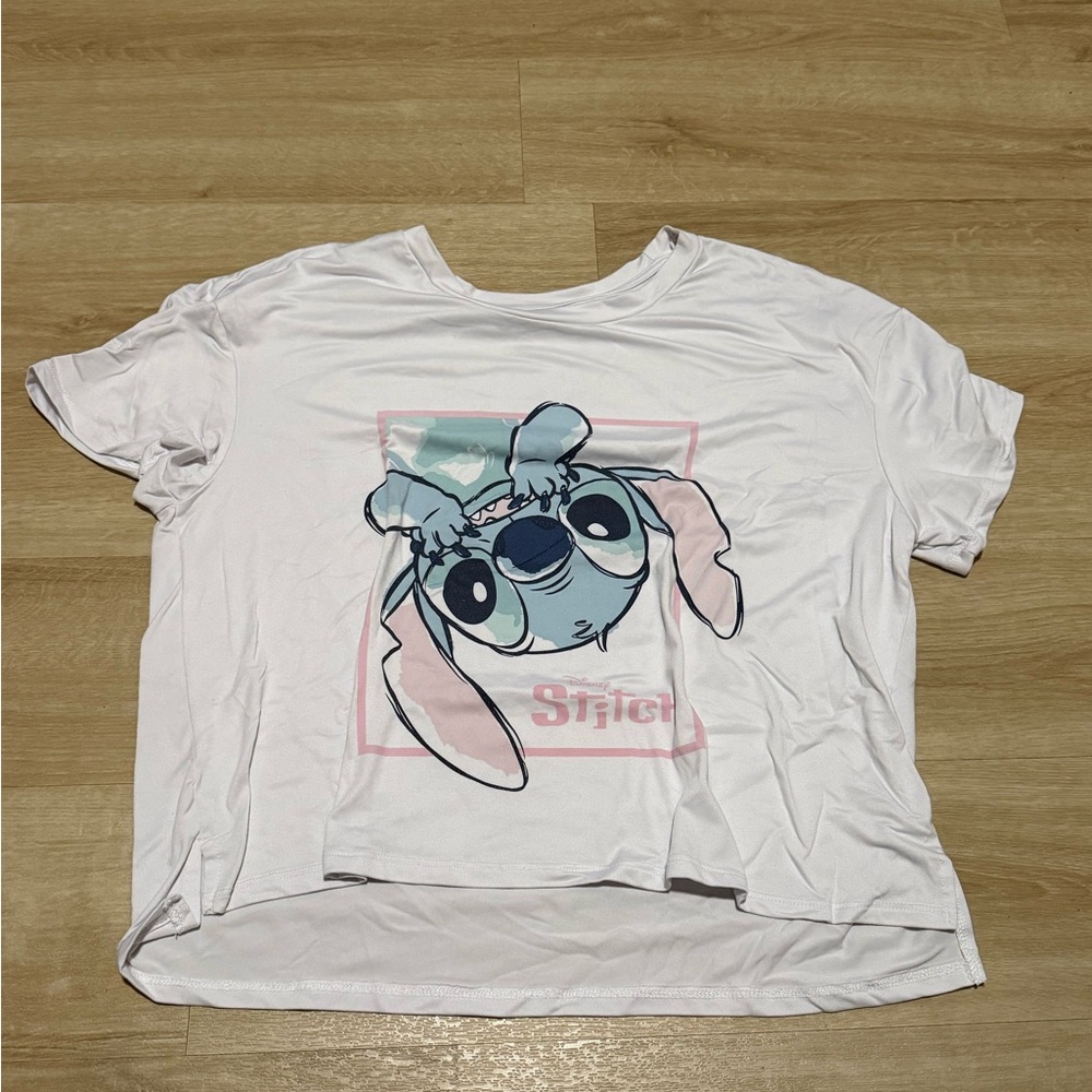 White T-Shirt with Cartoon Character